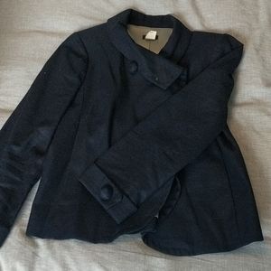 JCrew linen blend navy blue jacket